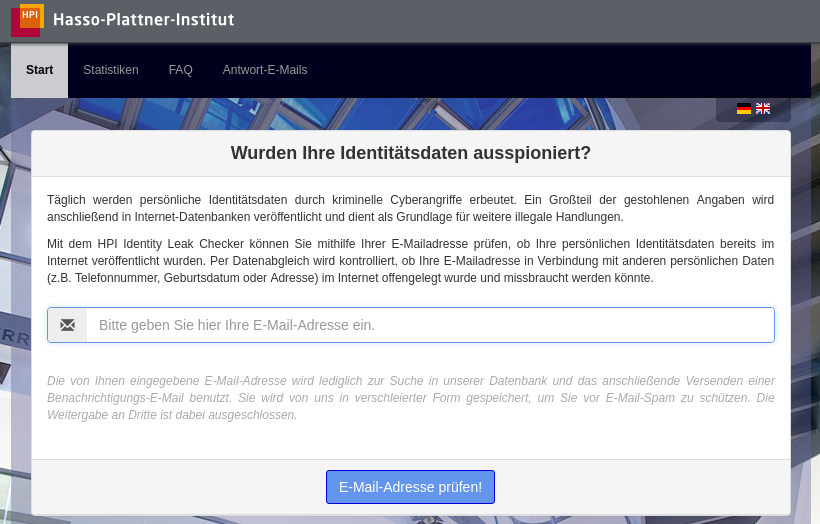 Hpi Identity Checker Hpi Identity Checker