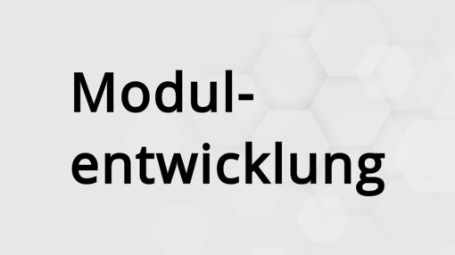 Modulentwicklung